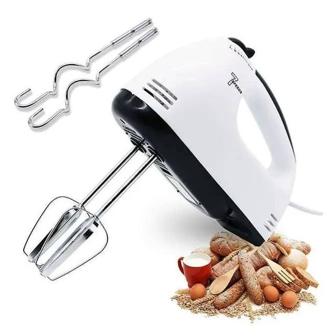 Saachi Electric Whisk Hand Mixer Egg Beater-White