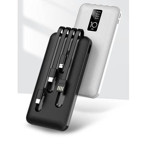 Aldeepo Digital Charging 10000mAh Power Bank - Black, White