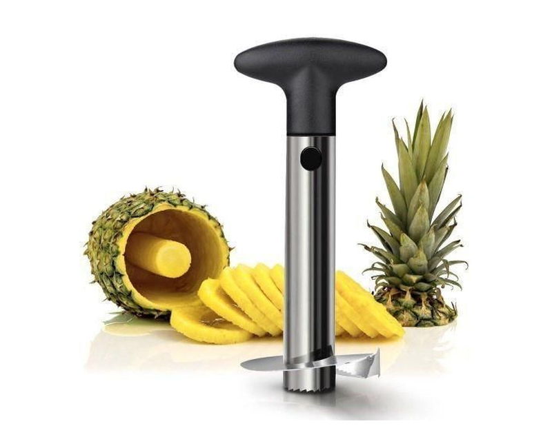 Easy Slice Pineapple Slicer/Peeler And Corer - Silver
