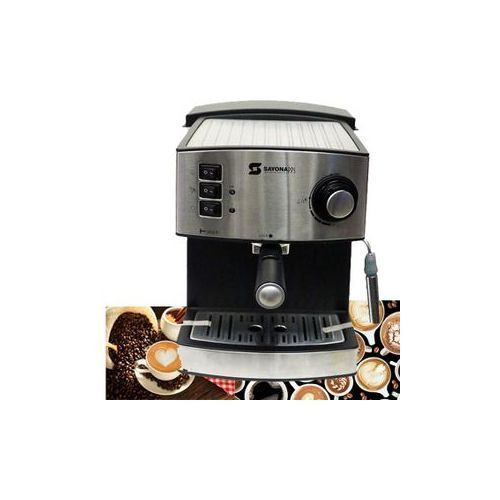 Sayona Espresso/Cappuccino/Latte Coffee Maker - Silver/Black