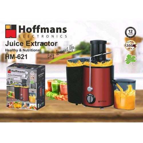 Hoffmans Electronic Juice Extractor 4 In 1 Model HM-637 -Red
