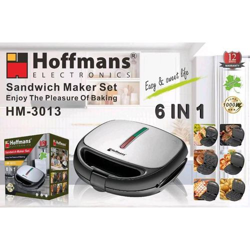 Hoffmans Hoffman's Sandwich Maker Model HM-3013 - Black
