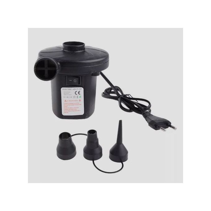 Black Electric Air Pump For Inflatable Bed Airbed