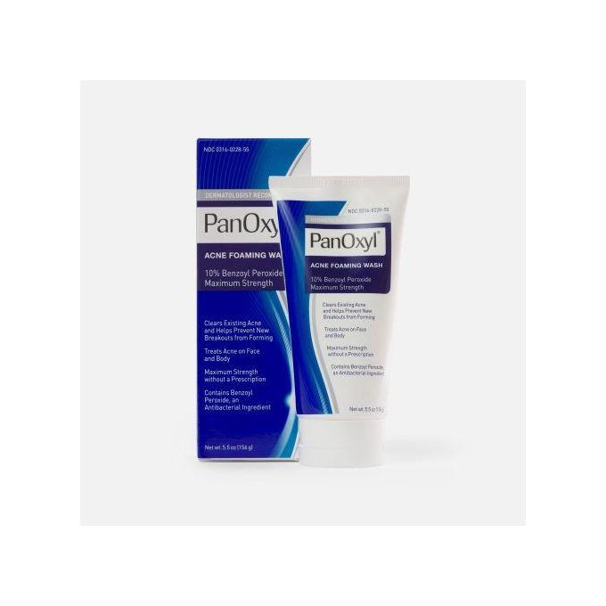 PanOxyl Acne Foaming Wash Benzoyl Peroxide 10% Maximum Strength Antimicrobial 170g