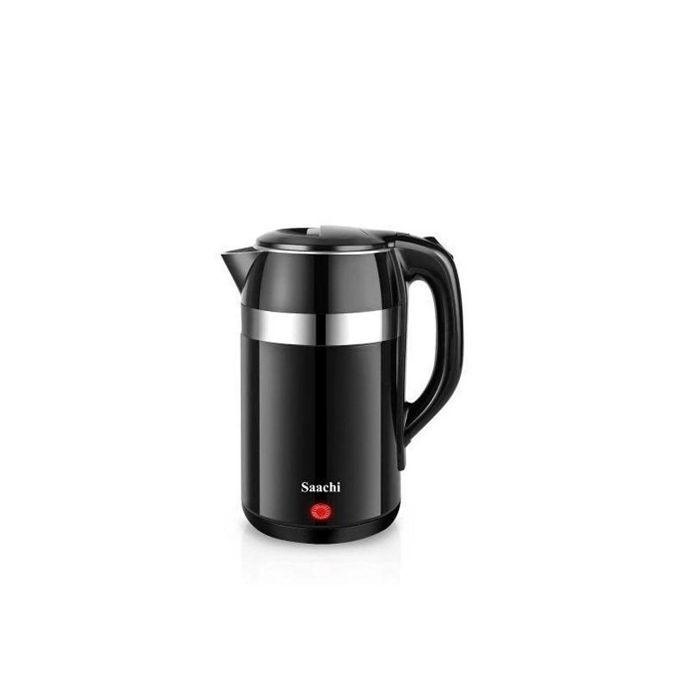 Saachi Electric Kettle / Water Boiler With Stainless Steel Inner Layer Of 2.5 Liters-Black/Silver