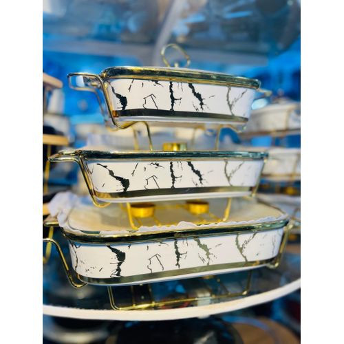 3-Piece Ceramic Serving Bowl Set – Elegant & Durable For Every Occasion. Multcolour