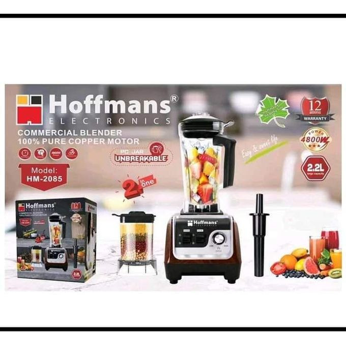 Hoffmans 2.2L HM-2085 Commercial Blender - Black