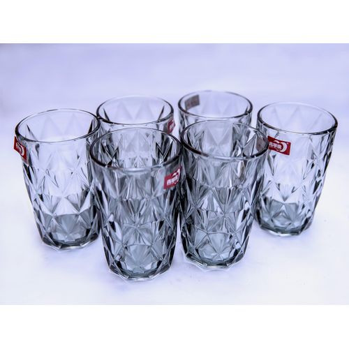 6 Pieces Glasses For Drinking Juice And Beer - Transparent
