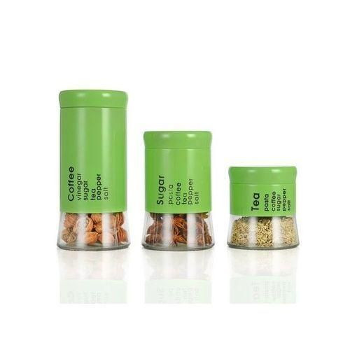 3-Piece Sugar Bowl & Food Storage Canister Set - Multicolor