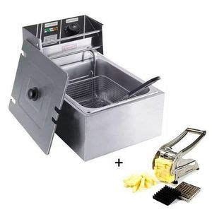 Chips Cutter Sold With A Deep Fryer Of 6 Liters-Silver