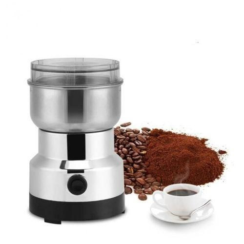 Fast Electric Coffee Spices Grinder With Sharp Blades-Silver