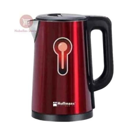 Hoffmans 2.5Ltrs Electric Tea Kettle For Boiling Water Stainless Steel Double Wall Hot Water Boiler With Automatic Shut Off & Boil-Dry Protection - Color May Vary
