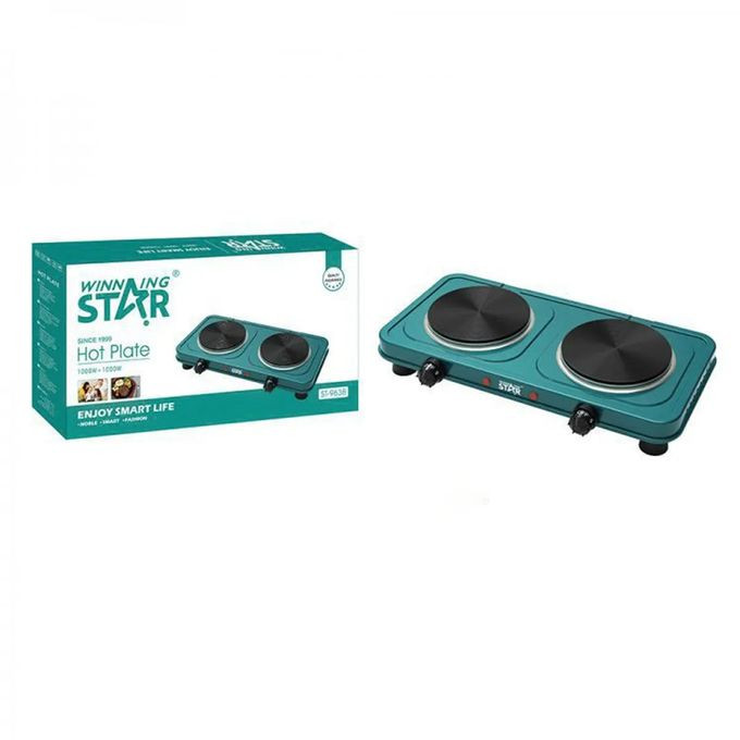 Winningstar Fast Cooking Electric Double Burner Hot Plate - Multicolor