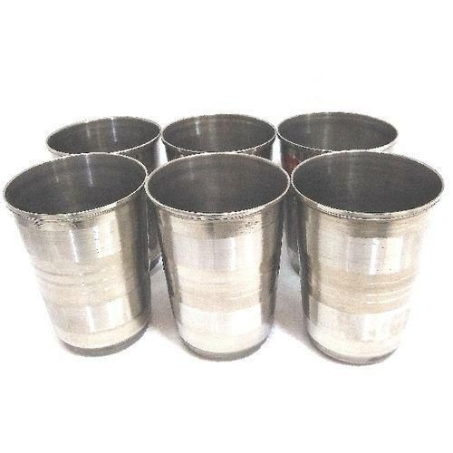 Other Stainless Steel Tumblers 6 Pieces Pack - Silver