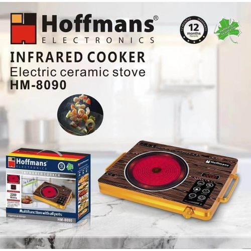 Hoffmans Single InfraRed Ceramic Cooker - Multcolour