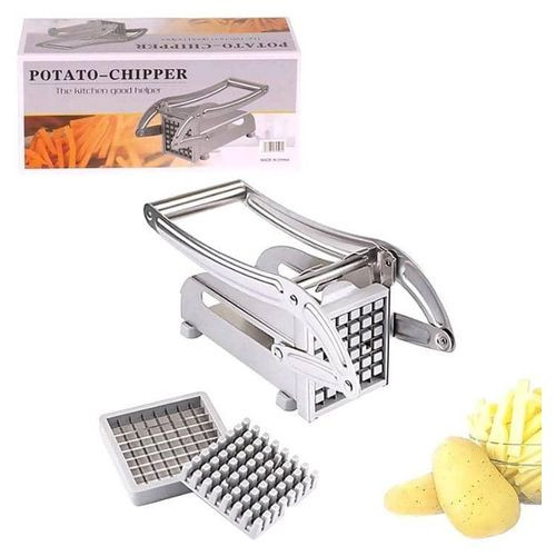 French Fries Irish Potato Cutter Slicer - Silver