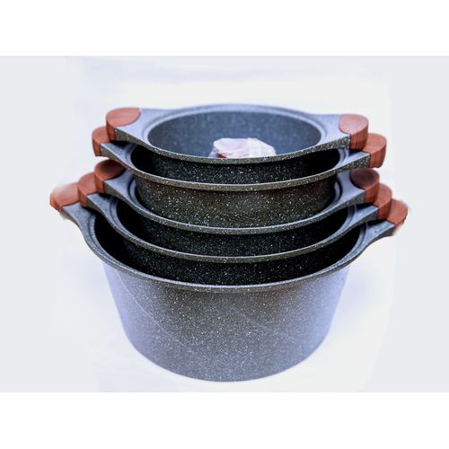 Uakeen 10 Pcs Granite Cookware-Multcolour