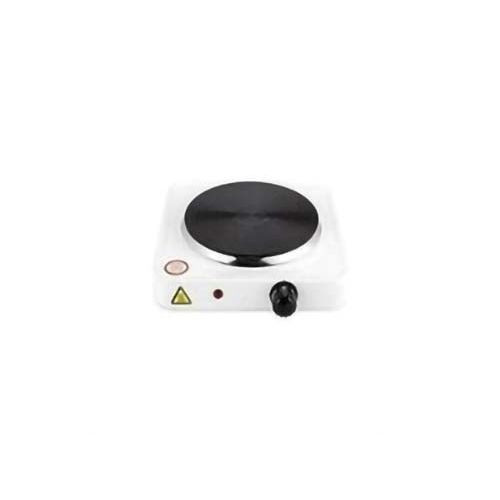 Single Solid Electric Hotplate 1000W - Black & White