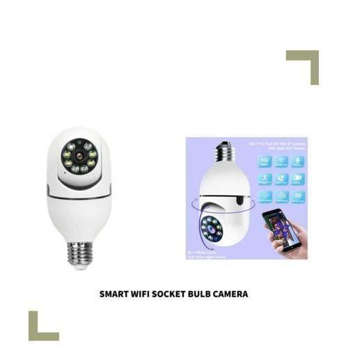 Panorama Wireless Video Surveillance Light Bulb Camera Wifi 360° Camera - White