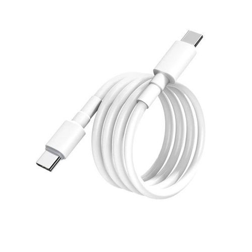 Type C To C Fast Charging Data Cable -White , Black