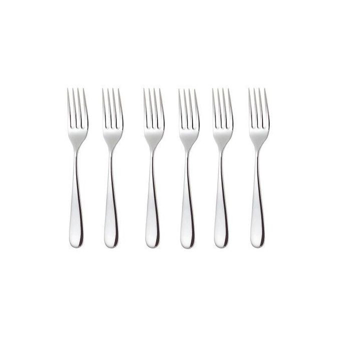 set of Table Forks 6 pieces - Silver