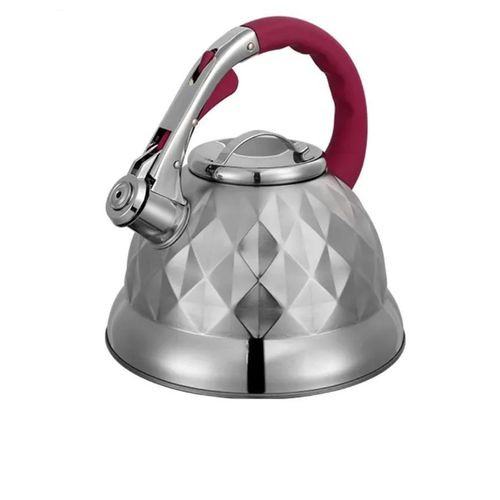 3.5L Whistling Tea Boiling Kettle Stainless Steel- Silver