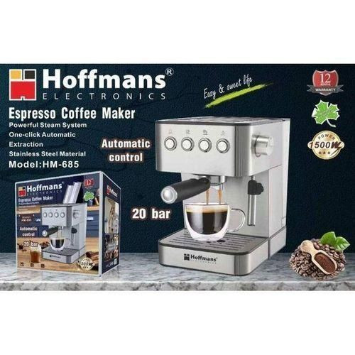 Hoffmans Esspresso Coffee Maker 20 bar - Silver