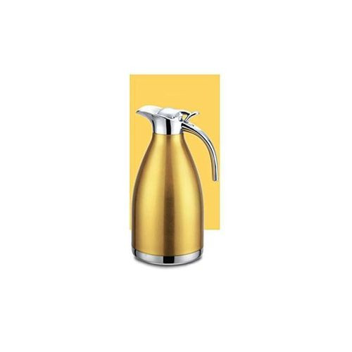 2L Stainless Steel Thermal Flask Jug Coffee Pot Vacuum Insulated Water Bottle-Gold