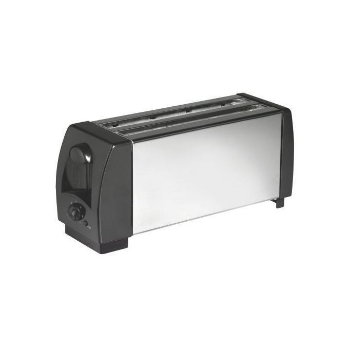 Quality Breakfast 4 Slices Bread Toaster With Open Tray At The Bottom-Silver/White