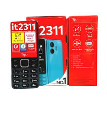 Itel IT2311 – 2.0 Dual-SIM Feature Phone with Type-C Charging, 1500 mAh Battery - Black
