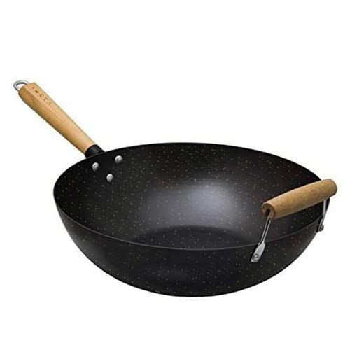 Non-Sticky Deep Frying Pan - Black