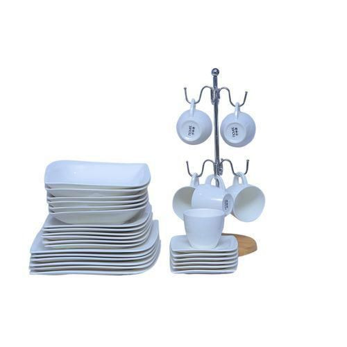 Dinner Set 30pcs Ceramic Dinnerset- White