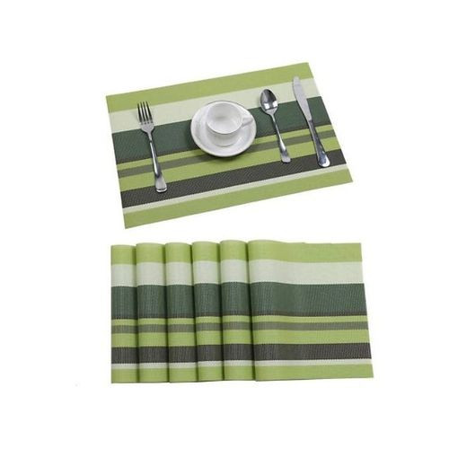 6 Pieces Of Table Mats With A Runner - Multicolor