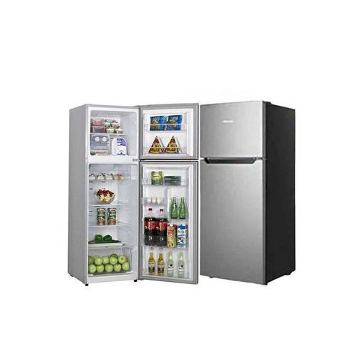 Hisense 328 Liters / 328L Double Door Refrigerator - Silver