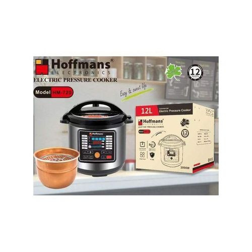 Hoffmans 12L / 12 L iters Electric Multifunction Pressure Cooker - Silver
