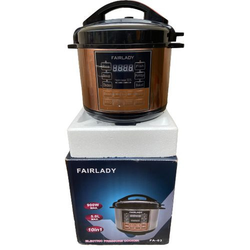 Fair Lady Electric Pressure Cooker And 5L Rice Cooker - Color May Vary
