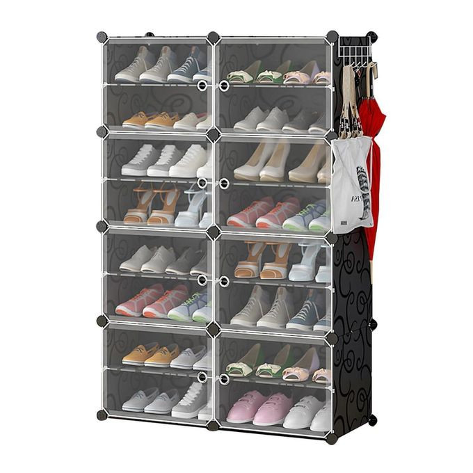 Shoe Rack D8-black