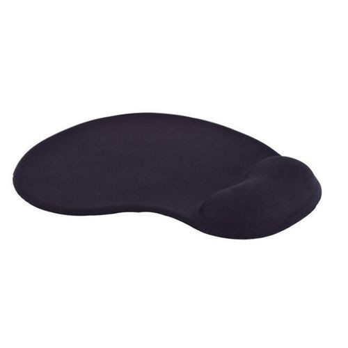 Ergonomic Mousepad with Gel Wrist Support - Black