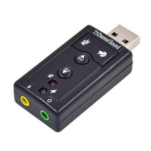 Other USB External Stereo Sound Adapter USB 7.1 Channel Sound, Black