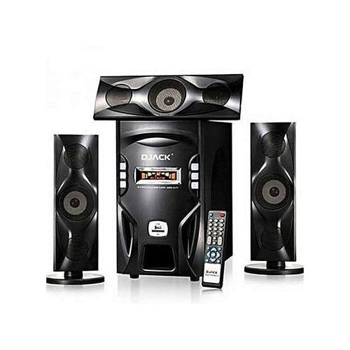 Djack DJ-F3L, AC & DC, Bluetooth Home Theatre Speaker, FM Radio, USB Port -Black