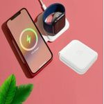 Magsafe Wireless Duo Charger For Smart Phones, Watches, Earbuds -White
