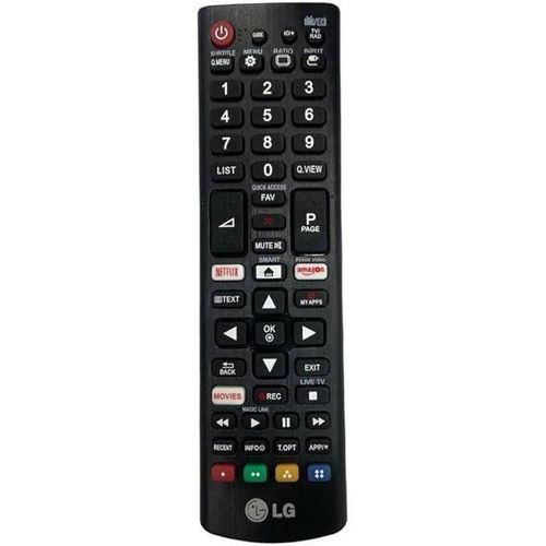 LG Universal Remote Control For LED/LCD TVs- Black