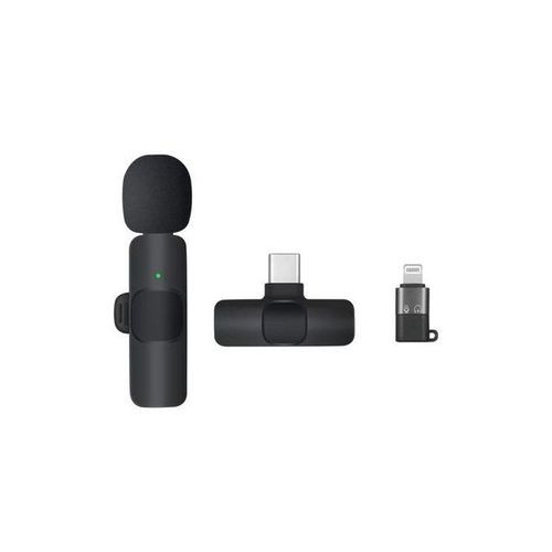 K8 Wireless Microphone for YouTube Facebook Live Stream Vlog Plug & Play Microphone