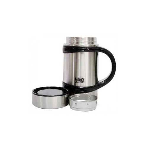 Zego Hot & Cold Vacuum Cup, 480ml – Silver, Black