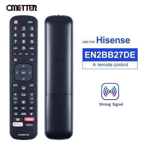 Suitable For Hisense Smart LCD TV Replacement Remote Control EN2BS27H EN2BB27DE EN2A27HT EN2D27 EN2BO27H EN2D27Z EN2BI27H - Black