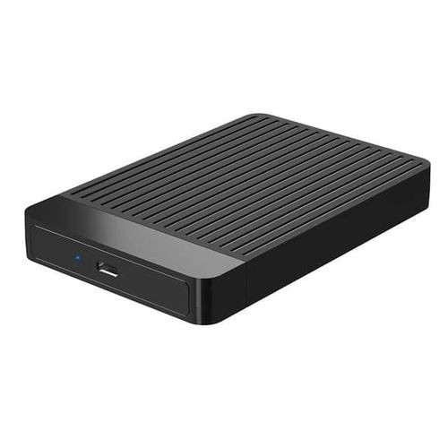 USB 3.2 Gen 1 Type C Ultra Speed Hard Drive Enclosure, Size 2.5 Inch Micro Portable Disk, Easy Convert SSD & HDD From Internal to External 6TB HDD Notebook Adapter -Black