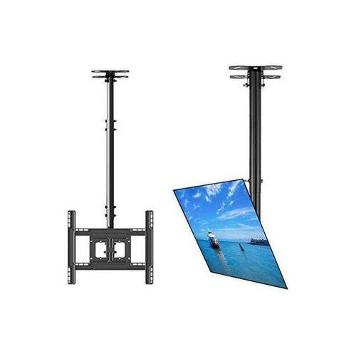 Adjustable Height TV Ceiling Mount - Swivel and Tilting Vertical VESA Universal Mounting Bracket, Mounts 14 to 32 Inch HDTV, LED, LCD, Plasma, Flat Screen Television Up to 30 KG.
