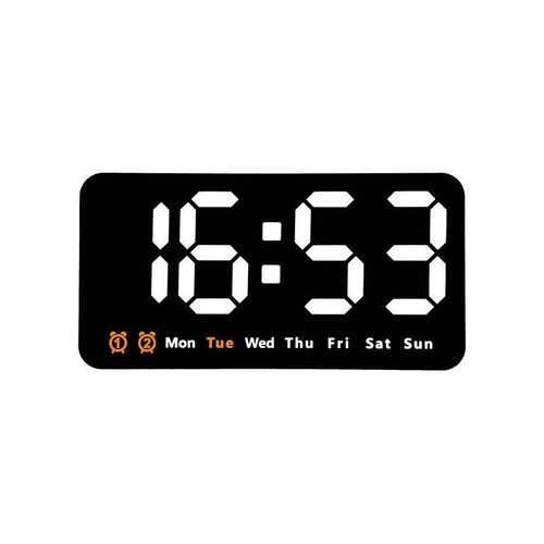 Wall Clock Simple Large Screen Hanging Living Room Clock With Temperature Multi-Function Alarm Clock