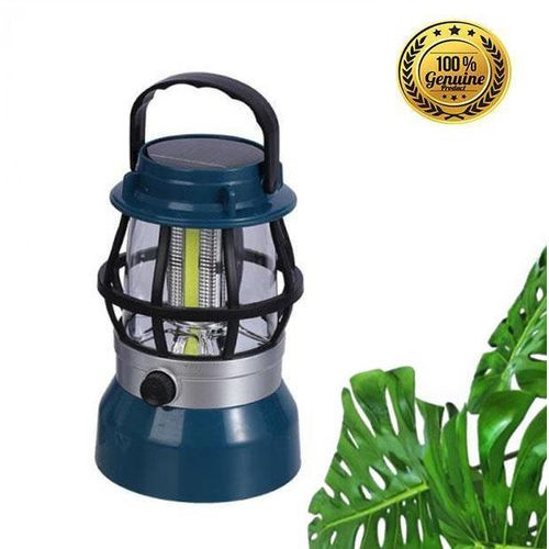 Solar Light With 2 Color Dimming Function - Has White And Warm Light, -Black