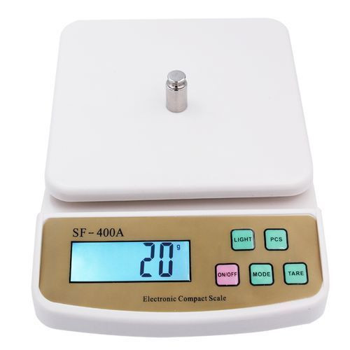 Multipurpose Digital Kitchen Weighing Scale With Max Capacity Of 10Kg- White.